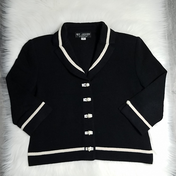 St. John Collection Sweaters - St. John Collection Knit Sweater Cardigan Sz 8